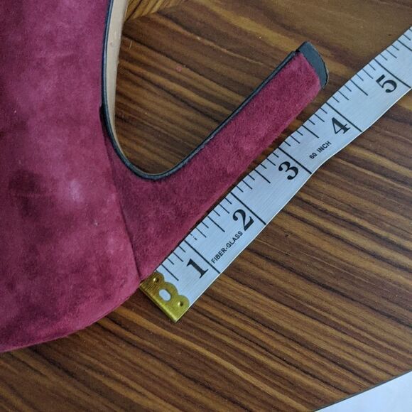 NAPOLEONI suede heels in burgundy color size 37 @S7 - Picture 13 of 13